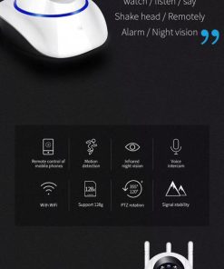 Alternative view of دوربین چرخشی وای فای دار ۳ انتن camcar pro